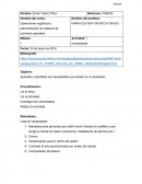 Operaciones logísticas y administración de cadenas de suministro globales . Actividad: 1 necesidades