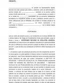 COMO SE D ALA APELACIÓN ADHESIVA PRESCRIPCION HIPOTECA