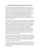Ensayo Diferencias Hombres y Mujeres.