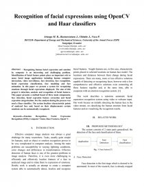 Recognition of facial expressions using OpenCV and Haar classifiers. Página 1