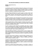 Resumen de la Declaración Universal de los Derechos Humanos