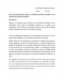 Uso de pronósticos para calcular la cantidad económica de pedido en una empresa de inyección de plástico