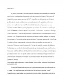 Resumen El estudio presentado se encuentra referida a analizar la intervención del profesional