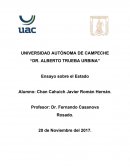 El presente trabajo se trata del Estado como sujeto internacional público