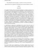 Reporte de lectura del capítulo I y II del libro Teoría de la comunicación