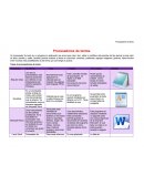 Un procesador de texto es un programa o aplicación que sirve para crear