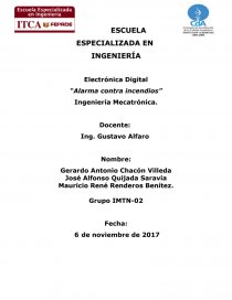 Proyecto alarma contra incendios arduino. Página 1
