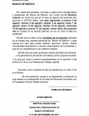Aviso de despido, constestacion, demanda BANCO DE MEXICO.