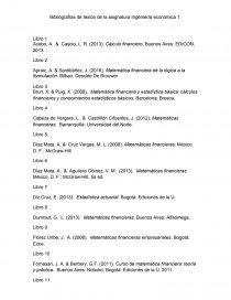 Bibliografías de textos de la asignatura Ingeniería económica. Página 1