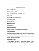 Informe psicologico de MMPI-II Inventario multifasico de personalidad de Minnesota (MMPI)