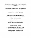 Como se da la Ética profesional del Ingeniero en Sistemas Automotrices