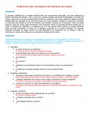 Análisis de caso: Evaluación de interfaces de usuario