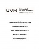 La nueva Administración Contemporanea Creación de empresa Ejemplo