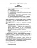 TERMINACION DE LAS RELACIONES DE TRABAJO