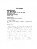 Informe psicologico del test de bender Fecha y lugar de nacimiento: 05/07/1964. Cali–Colombia.