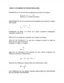 AREAS Y VOLUMENES DE FIGURAS REGULARES