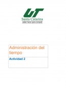 Administración del tiempo Actividad 2