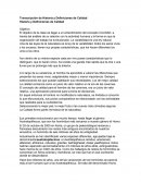 Transcripción de Historia y Definiciones de Calidad Historia y Definiciones de Calidad