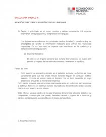 MENCIÓN TRASTORNOS ESPECÍFICOS DEL LENGUAJE. Página 1