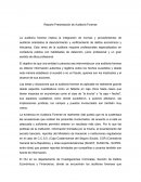 Reporte Presentación de Auditoria Forense