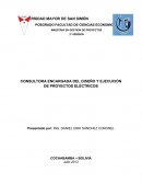 CONSULTORA ENCARGADA DEL DISEÑO Y EJECUCIÓN DE PROYECTOS ELÉCTRICOS