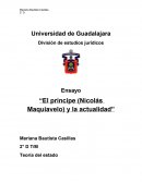 Ensayo el principe y la actualidad