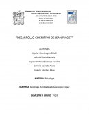 DESARROLLO COGNITIVO DE JEAN PIAGET