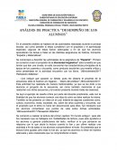 ANÁLISIS DE PRACTICA “DESEMPEÑO DE LOS ALUMNOS”