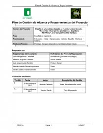Educación media Agropecuaria, colegio Baudilio Montoya – Calarcá.. Página 1