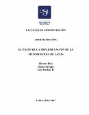 Administración. El éxito de la implemetación de la metodología de las 5S