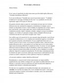 Como se da la Diversidad y diferencia