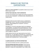 ENSAYO DE TEXTOS EXPOSITIVOS