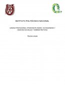 INTERDISCIPLINARIA DE INGENIERIA Y CIENCIAS SOCIALES Y ADMINISTRATIVAS.