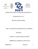 LA GESTION DE DOCUMENTOS EN LA EMPRESA