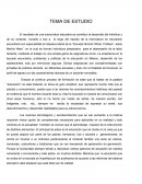 Temas de estudio de la enseñanza