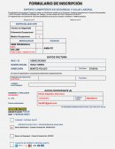 EXPERTO COMPETENTE EN SEGURIDAD Y SALUD LABORAL FORMULARIO DE INSCRIPCIÓN