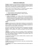 Análisis de la distribución