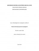 Metodología de la investigación científica III “Informe final del proyecto de investigación”