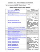 Ingles RECURSOS PARA APRENDER IDIOMAS EN INTERNET