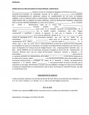 SOLICITUD DE COMUNICACION SUBSIDIARIA