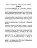 BLOQUE IV: ELEMENTOS DE COMPARACIÓN ENTRE SISTEMAS NACIONALES