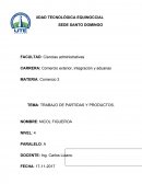 TRABAJO DE PARTIDAS Y PRODUCTOS