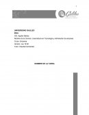 Nombre de la Carrera: Licenciatura en Tecnología y Admiración de empresa