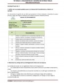 TUTORIA 4. DIAGNOSTICOS Y DISEÑO DE ESTRUCTURAS ORGANIZACIONALES