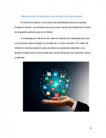 Cual es la Importancia de la informatica para el desarrollo de una empresa. Página 8