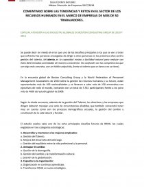 Boston Consulting ESPECIAL ATENCIÓN A LAS ENCUESTAS GLOBALES DE BOSTON CONSULTING GROUP DE 2010 Y 2014. Página 1