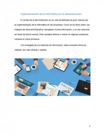 Cual es la Importancia de la informatica para el desarrollo de una empresa. Página 7