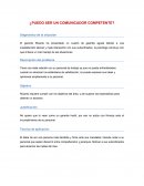 ¿Puedo ser un comunicador competente?