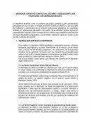 COMO SE DA EL ABORDAJE COGNITIVO CONDUCTUAL EN NIÑOS Y ADOLESCENTES CON DEPRESION