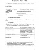 Plan Específico de Aprendizaje con Predominio en el Centro de Formación Profesional: Prácticas Pre Profesionales